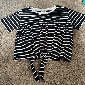 Black and white shirt